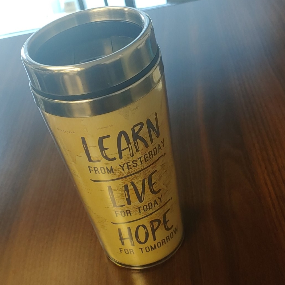 Stainless steel travel mug